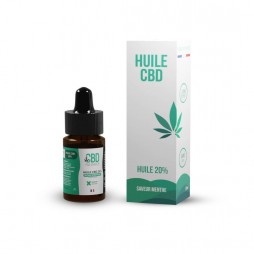 Huile CBD pas cher : Huile CBD Menthe 20% (broad spectrum)