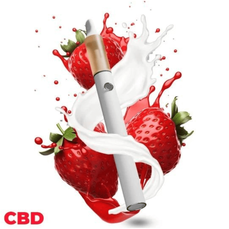 Vape pen Fraise - 98% CBD (rechargeable) - cbdpaschere