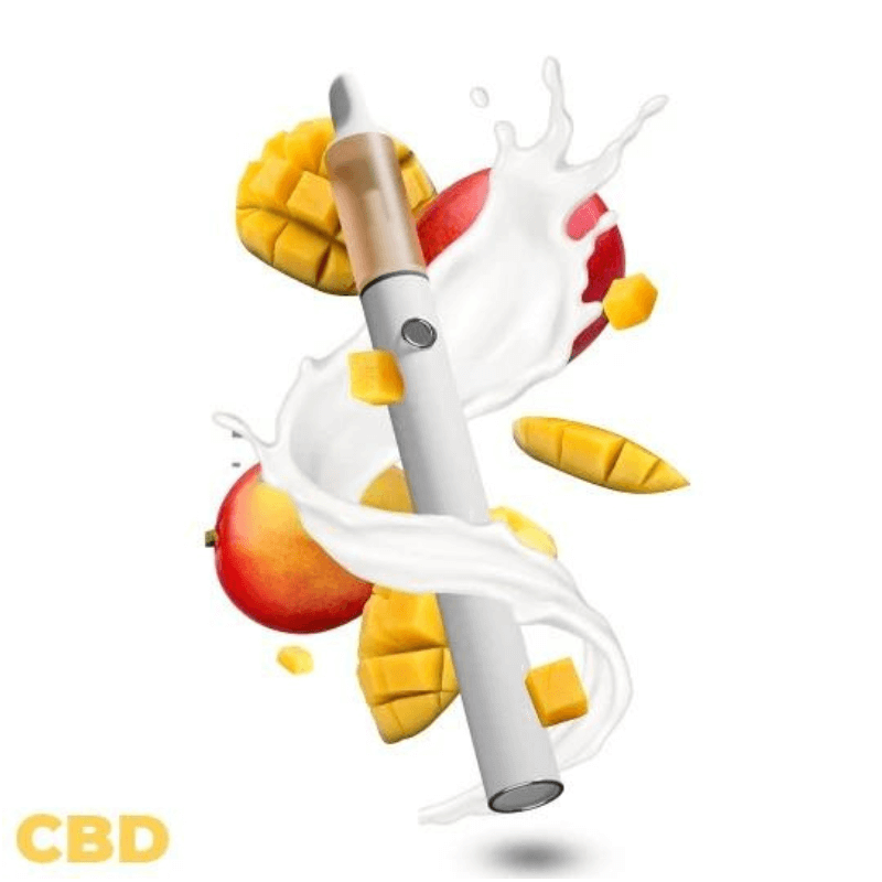Vape pen Mangue - 98% CBD (rechargeable) - cbdpaschere