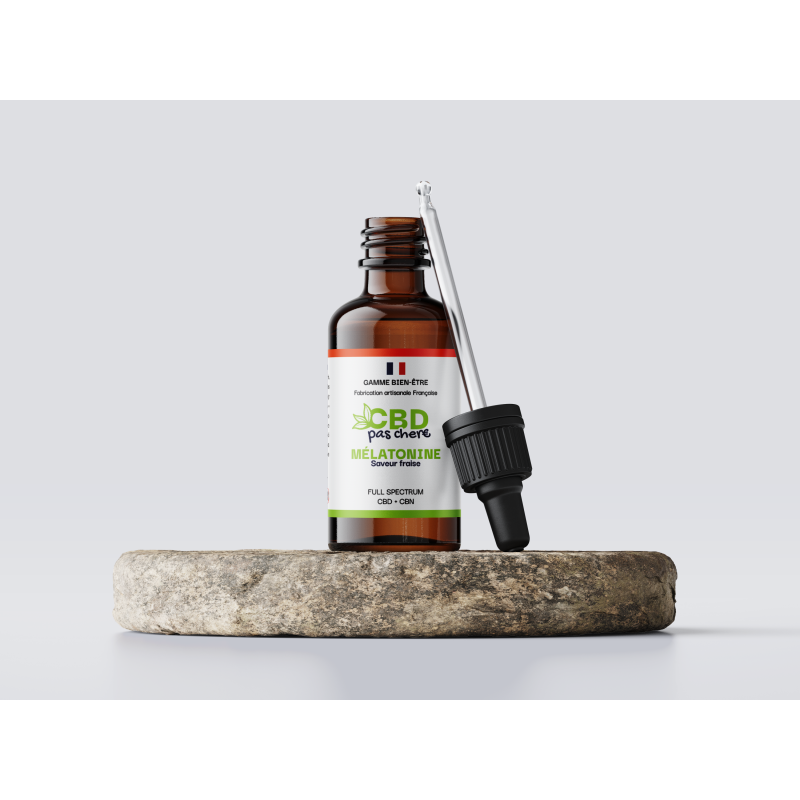 Huile CBD pas cher : Huile Mélatonine 20% Full Spectrum