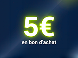 15€ offert en bon d'achat